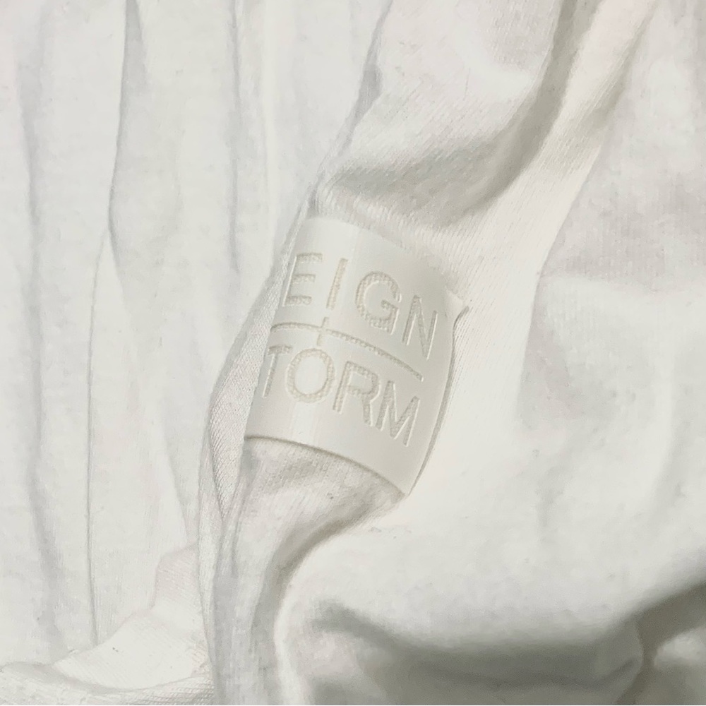 Reign Storm Men’s White Short Sleeve Long Length T-Shirt Medium - Picture 6 of 9